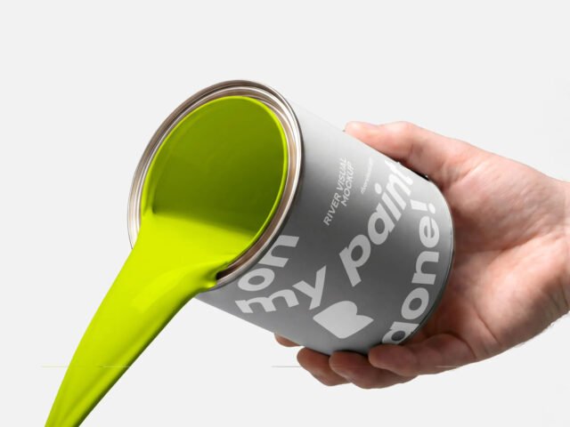 Paint Bucket Mockup PSD