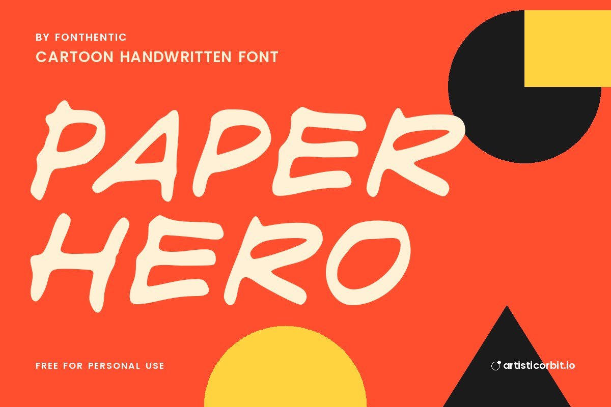 Paper Hero font preview