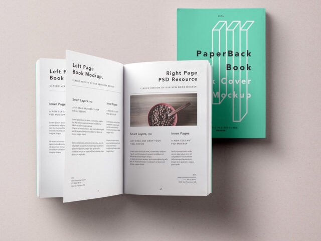 Paperback Book Mockup