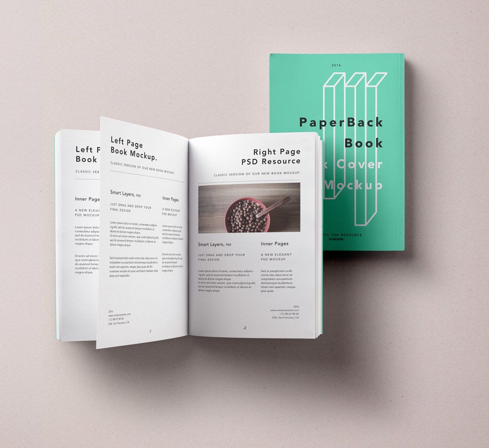 Paperback Book Mockup