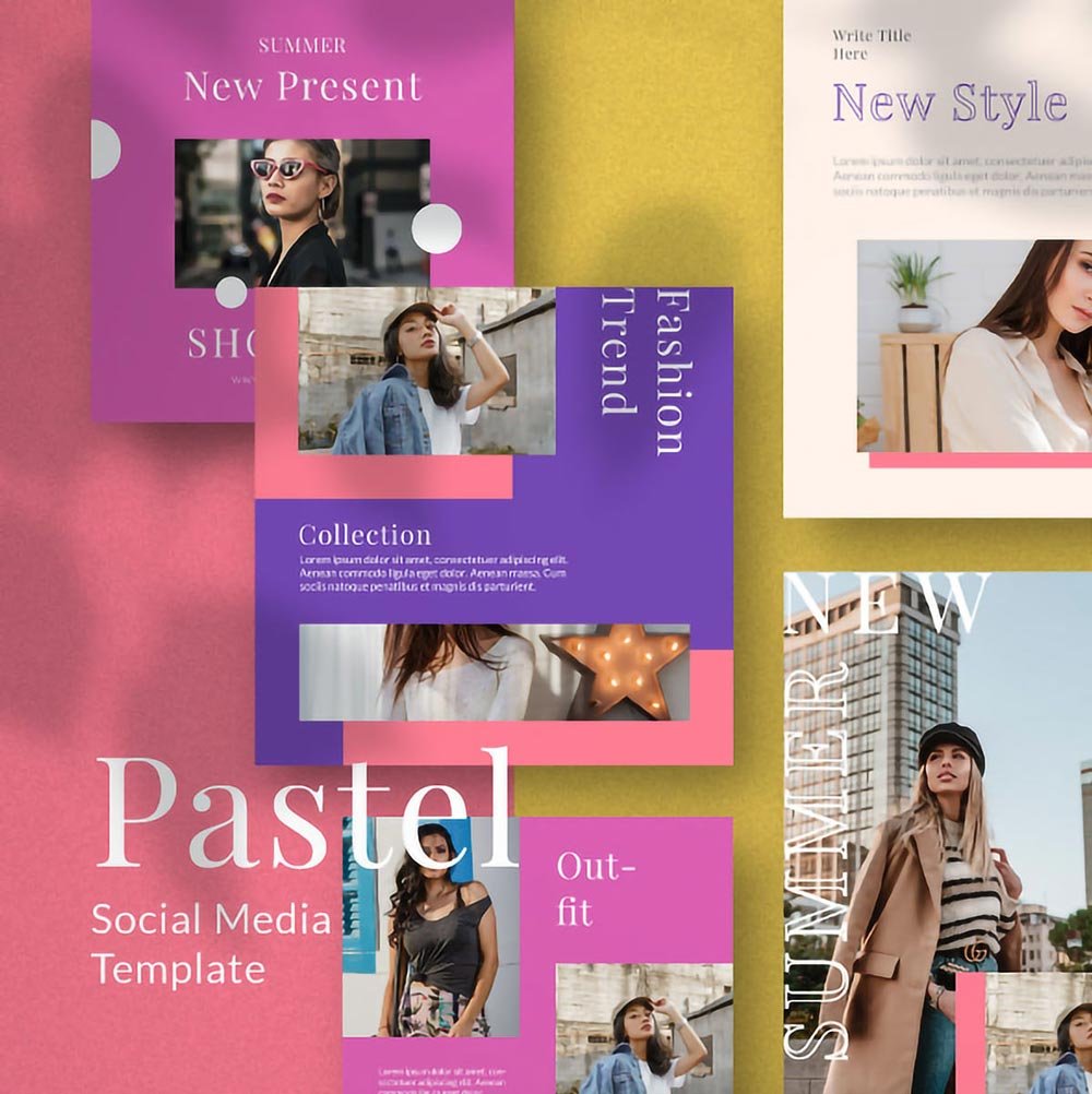 Pastel Instagram Templates