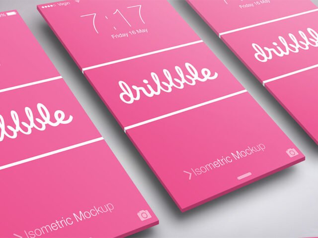 Perspective Mobile Screen Mockup