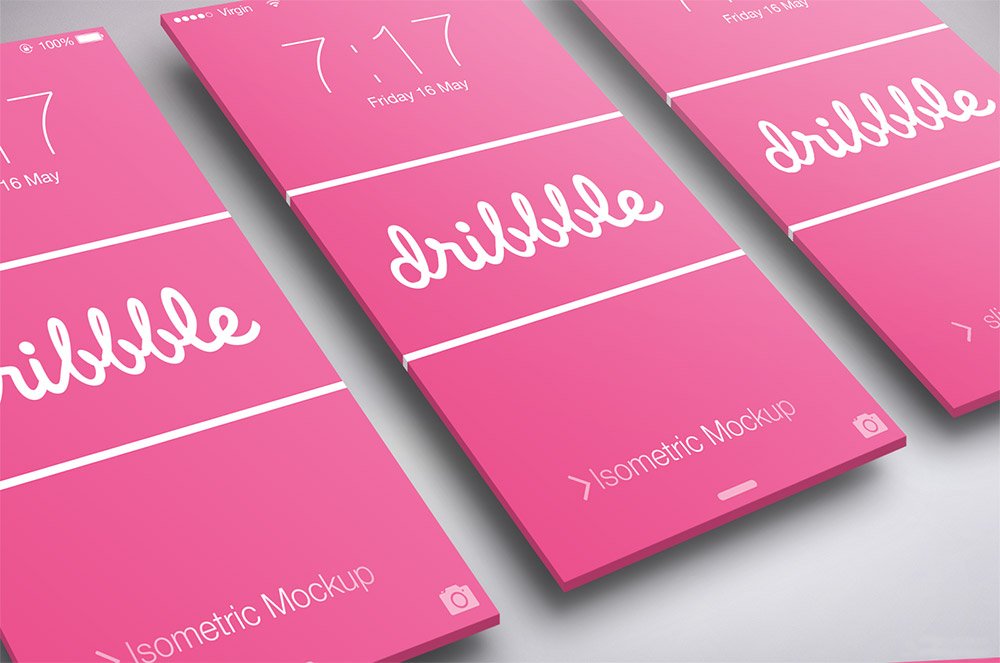 Perspective Mobile Screen Mockup
