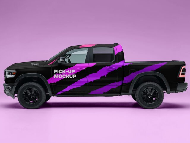 Pick-up Car Mockup