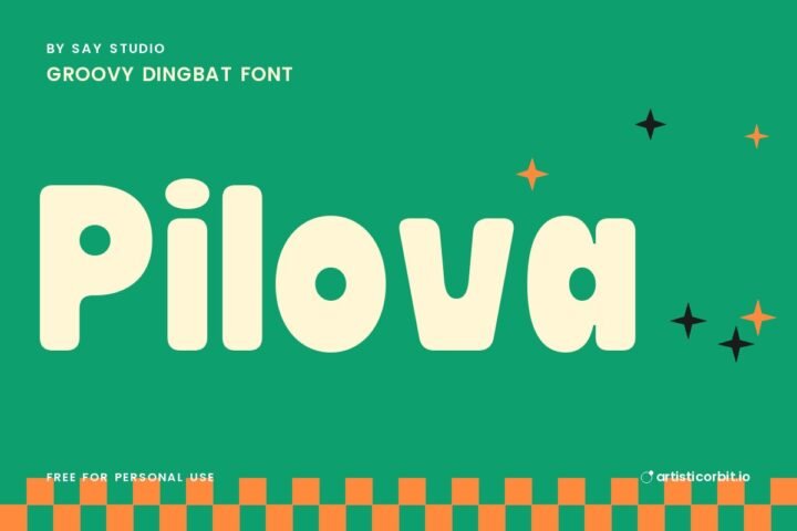 Pilova font preview
