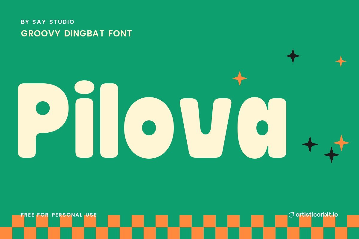 Pilova font preview