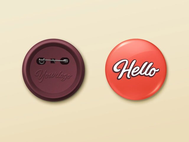 Pin Button Mockup
