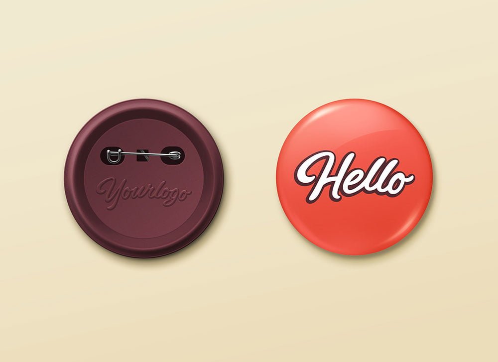 Pin Button Mockup