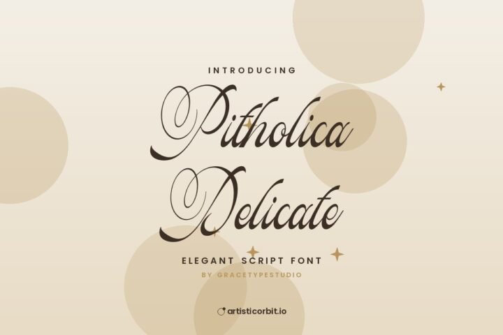 Pitholica Delicate font preview