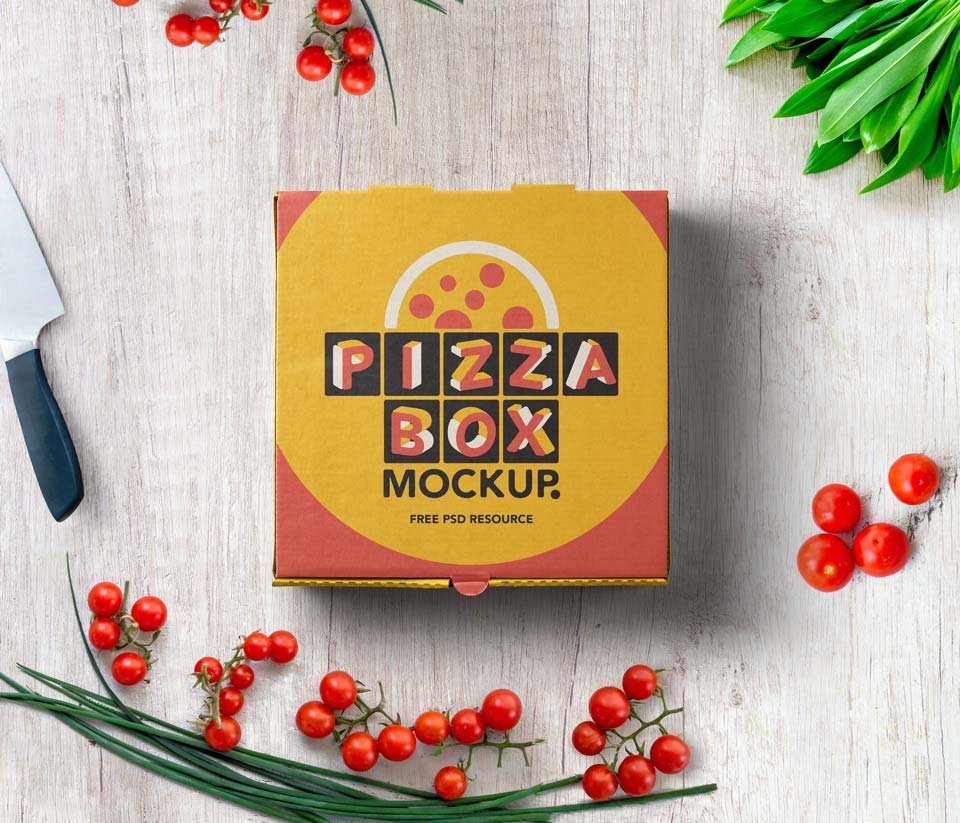 Pizza Box Mockup