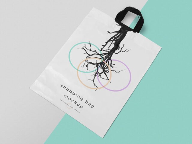 Polythene Shopping Bag Mockup
