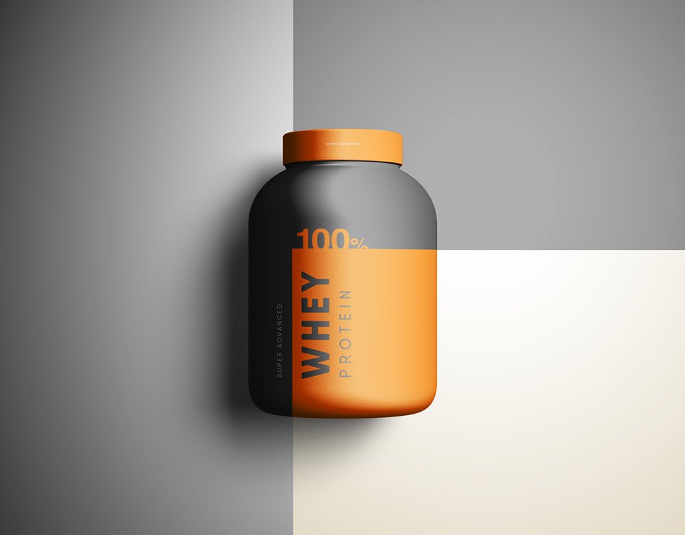 Protein Jar Mockup PSD