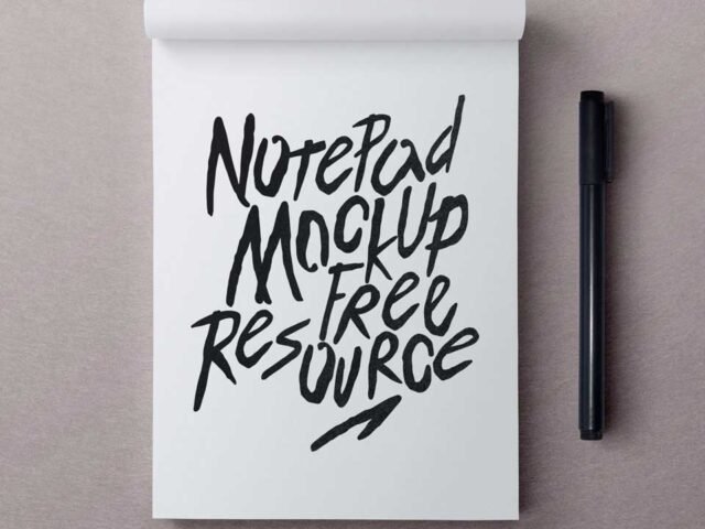 PSD Notepad Mockup