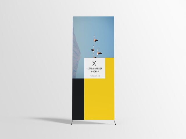 PSD X-Stand Banner Mockup