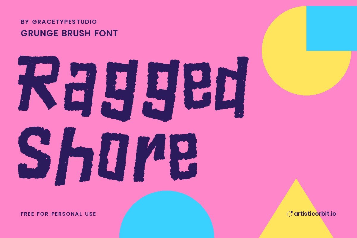 Ragged Shore font preview