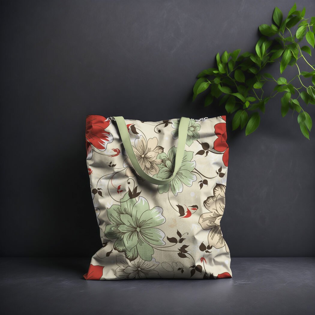Realistic Canvas Tote Bag Mockup