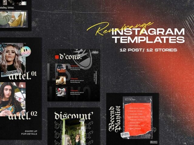 Renairange Instagram Templates