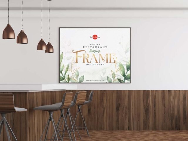 Restaurant Interior Frame Mockup