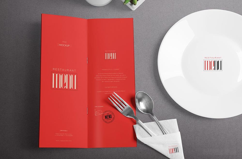 Restaurant Menu Mockup