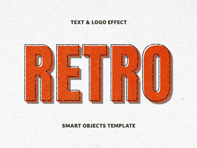 Retro Cartoon Text Effect