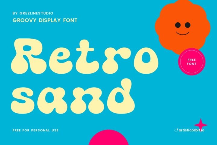 Retro Island font preview