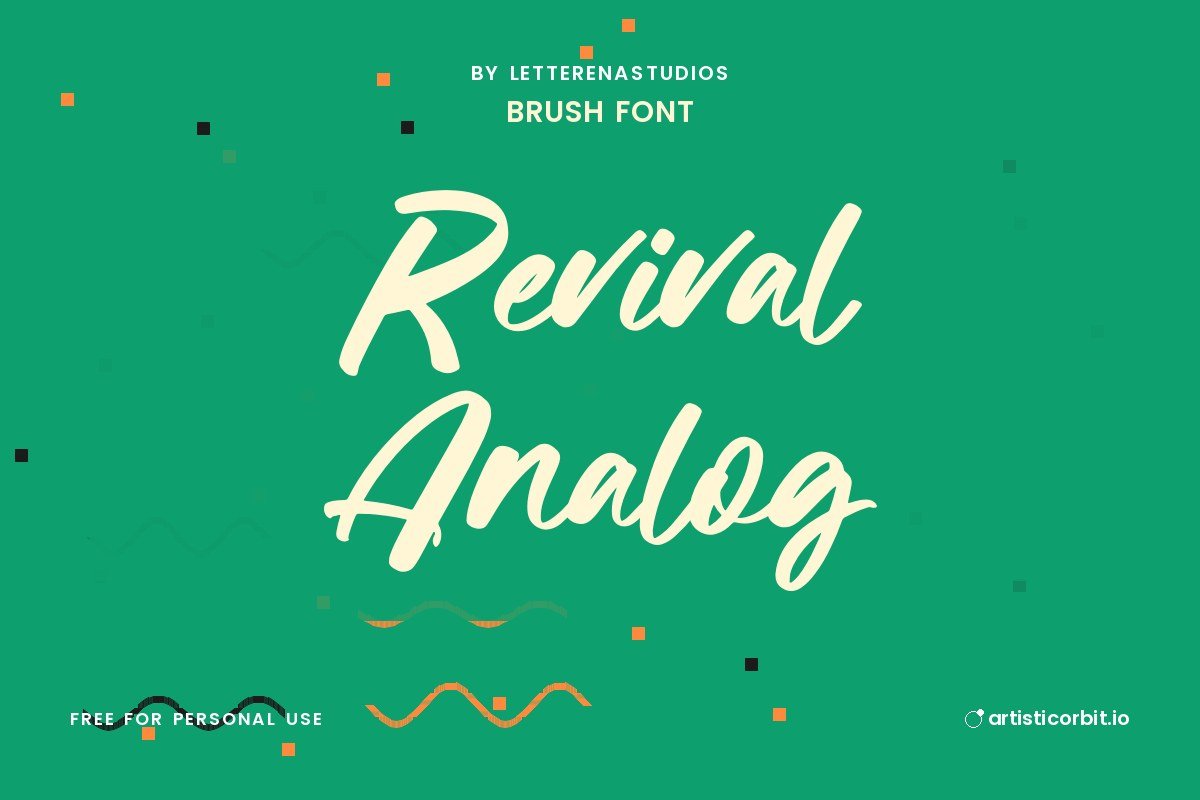 Revival Analog font preview