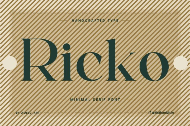 Ricko font preview
