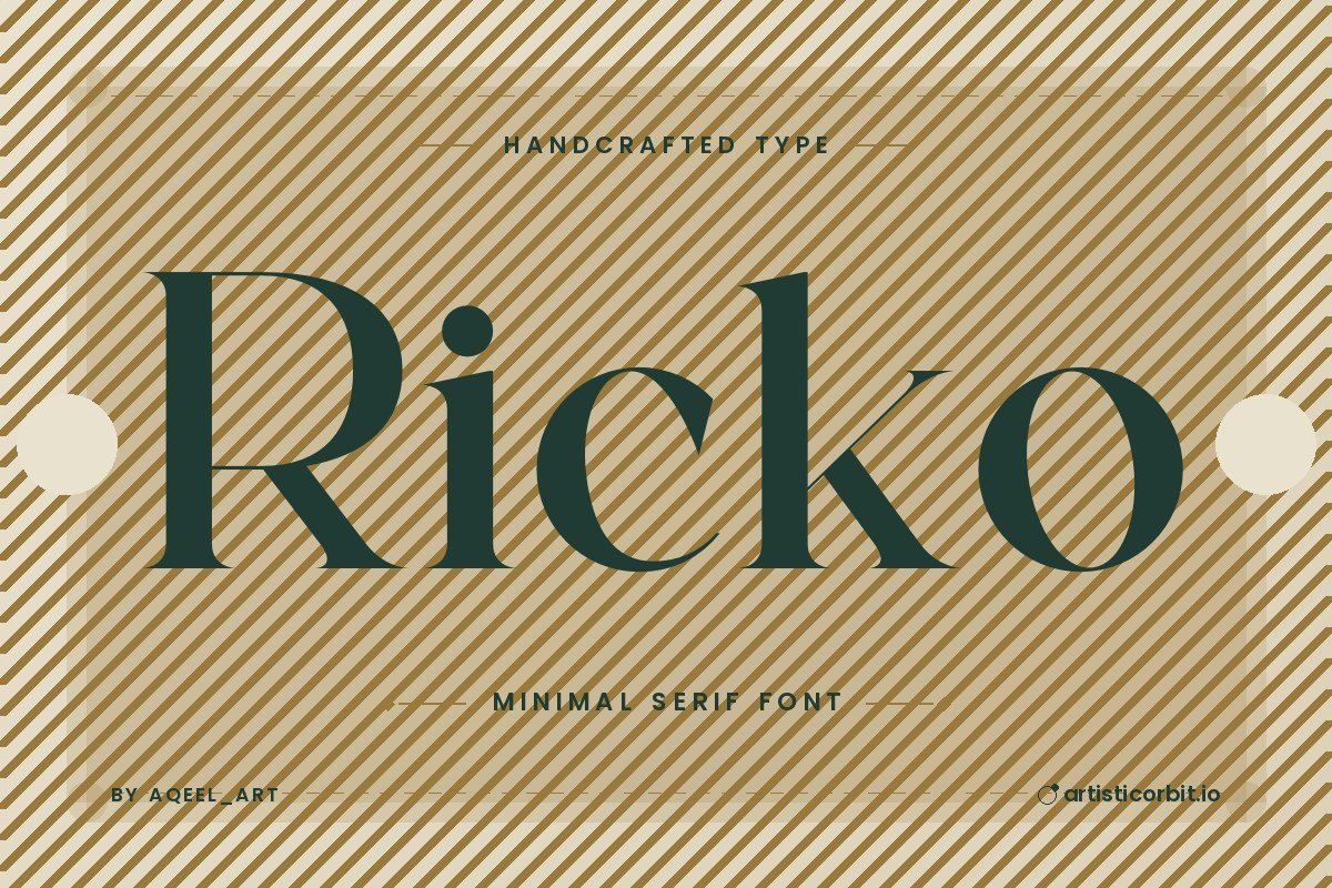 Ricko font preview