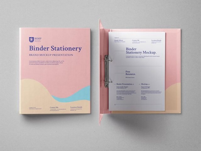 Ring Binder Folder Mockup