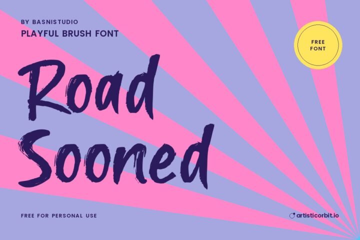 Road Sooned font preview