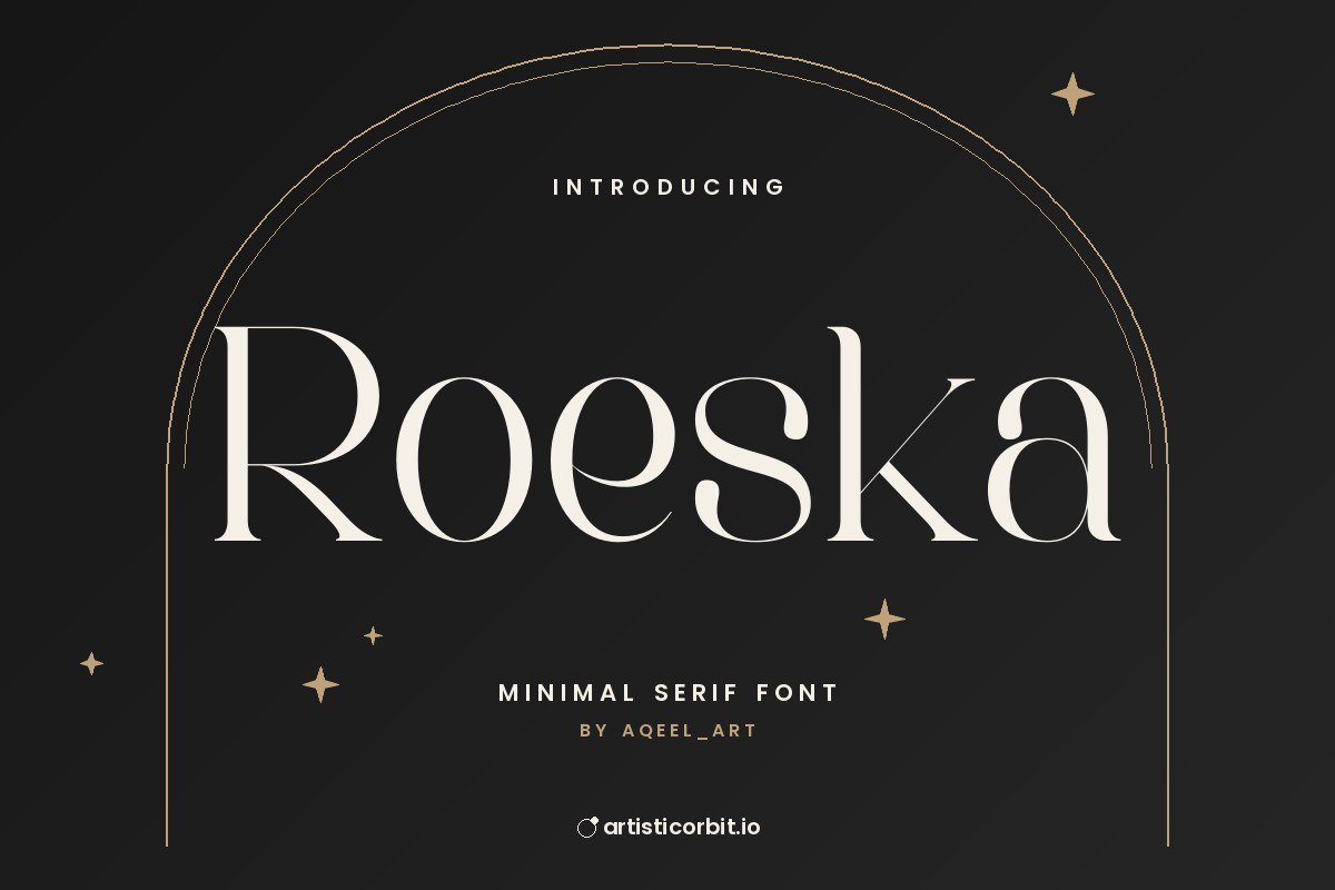 Roeska font preview
