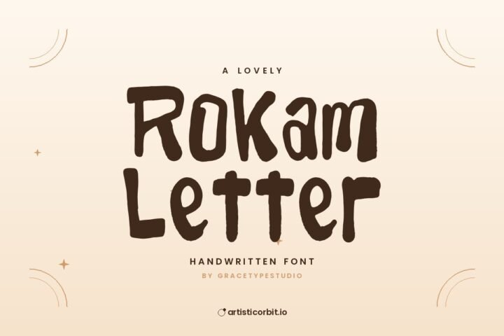 Rokam Letter font preview