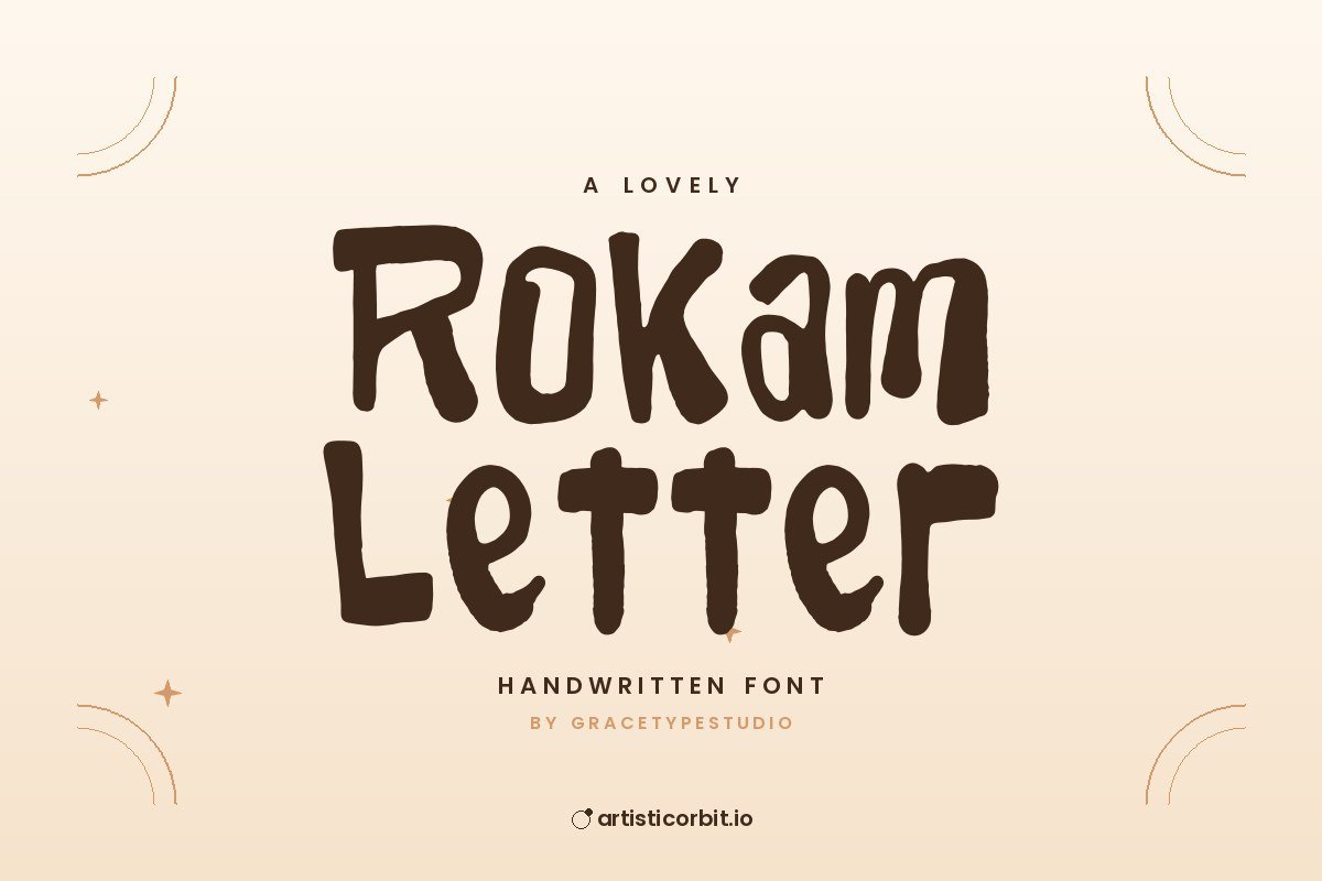Rokam Letter font preview