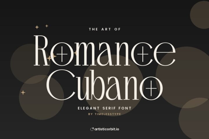Romance Cubano font preview