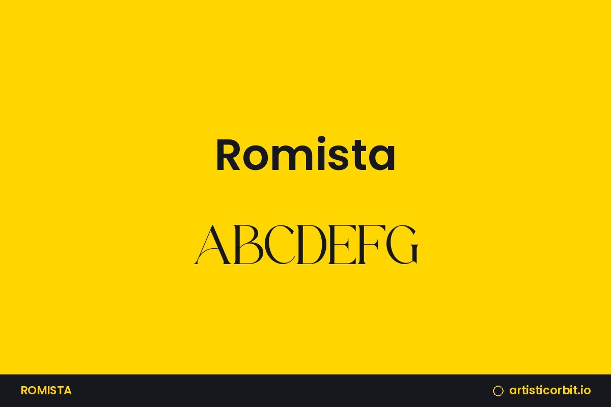 Romista font preview