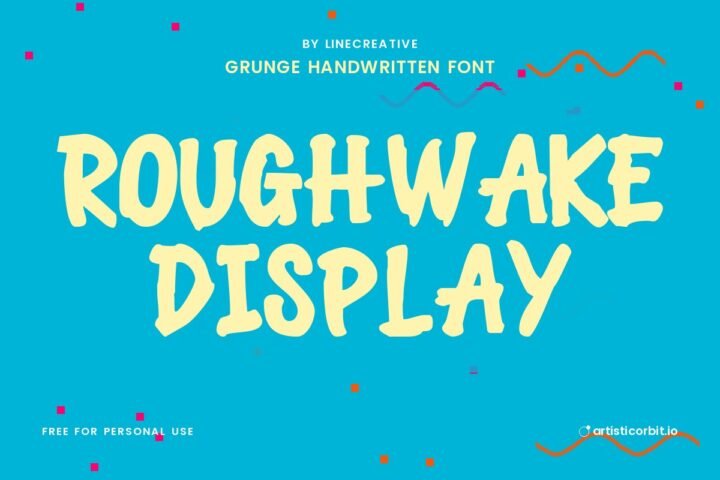 Roughwake Display font preview