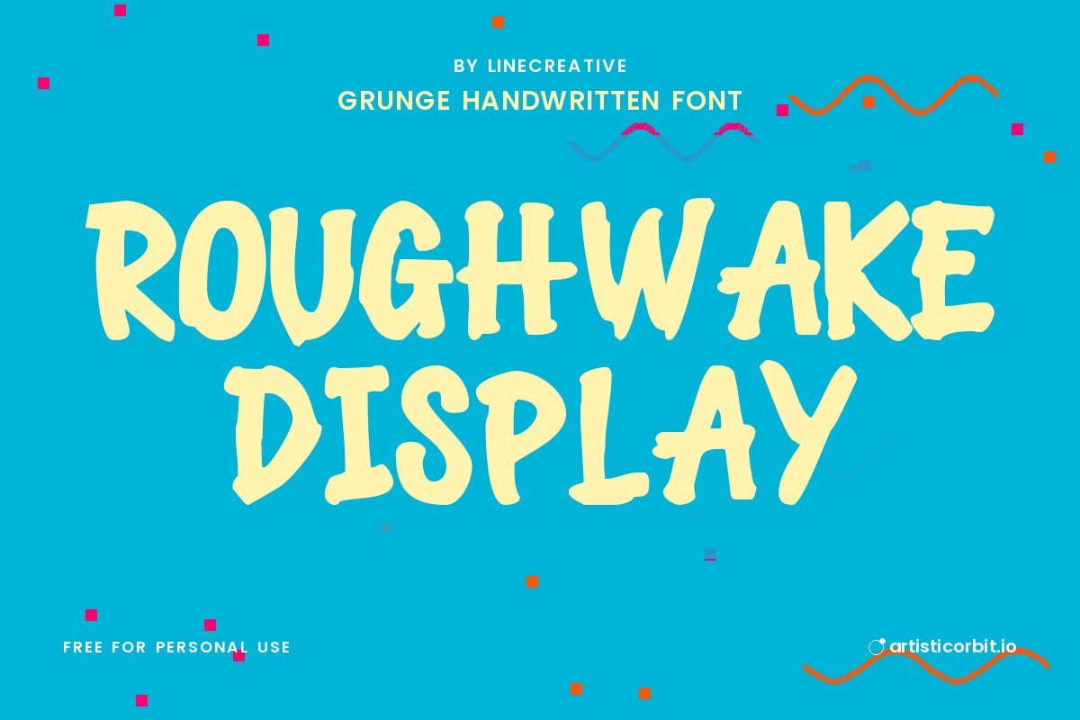Roughwake Display font preview