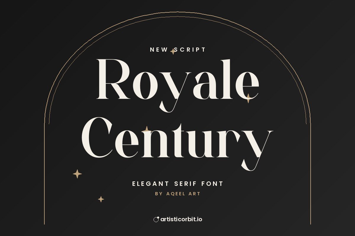 Royale Century font preview