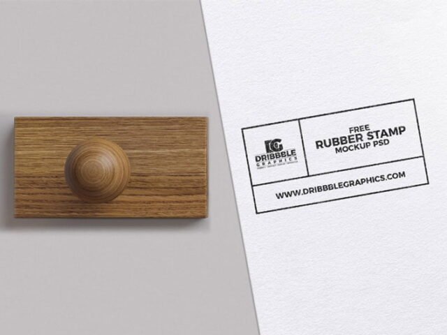 Rubber Stamp Mock-up PSD