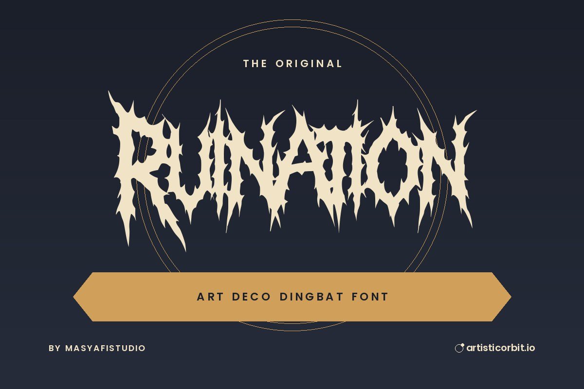 Ruination font preview