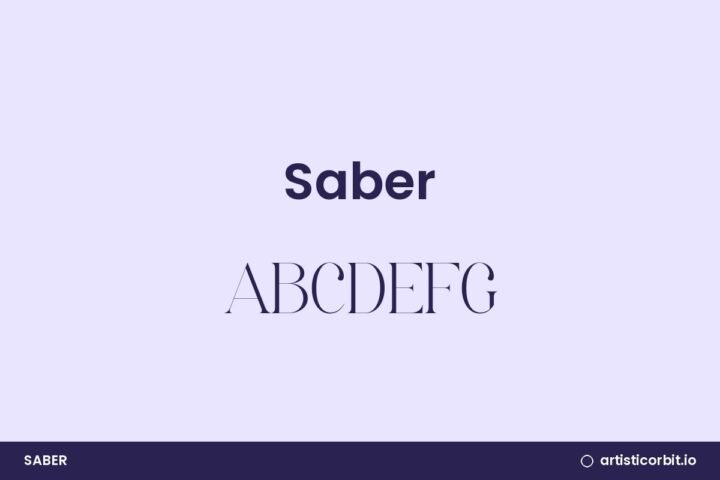 Saber font preview