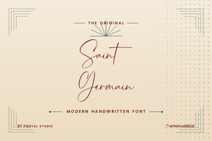Saint Germain font preview