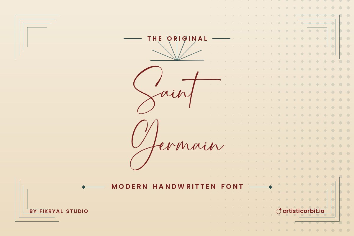 Saint Germain font preview