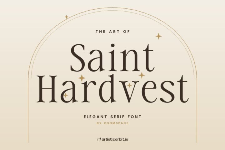 Saint Hardvest font preview