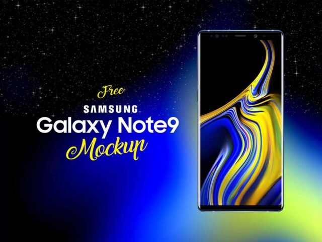 Samsung Galaxy Note 9 Mockup