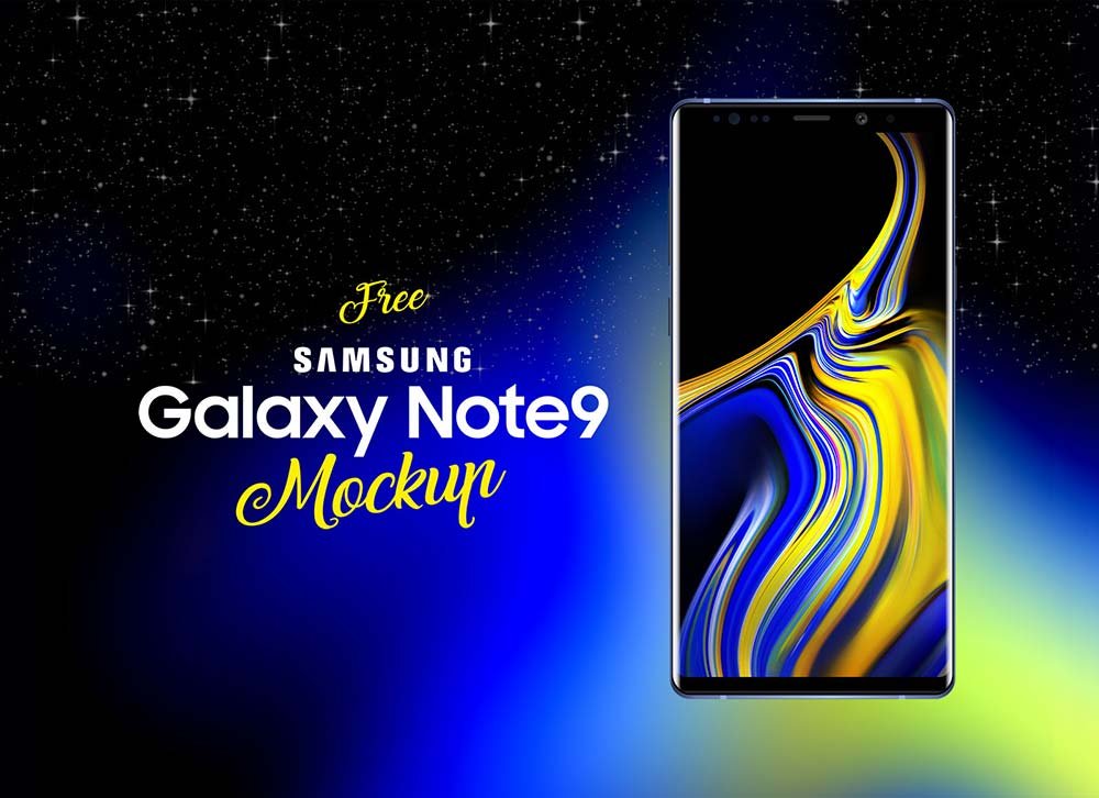 Samsung Galaxy Note 9 Mockup