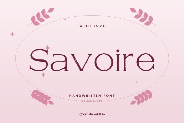 Savoire font preview