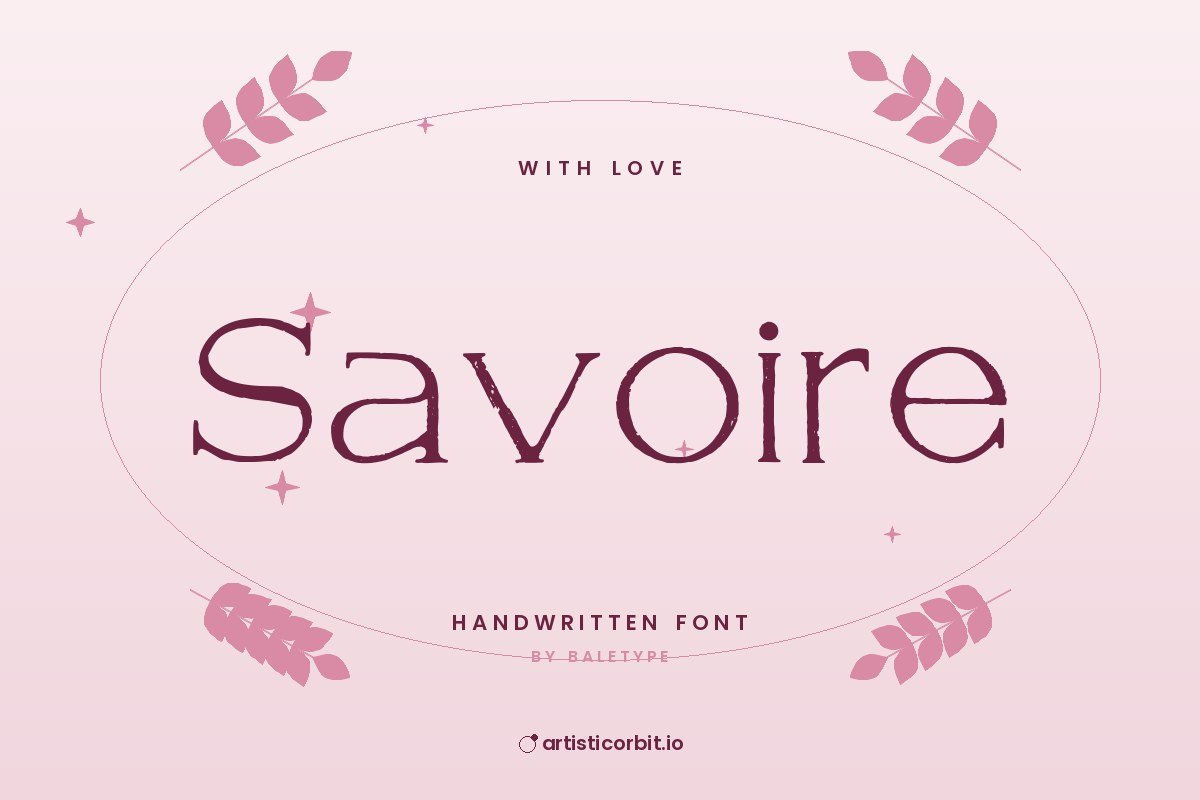 Savoire font preview