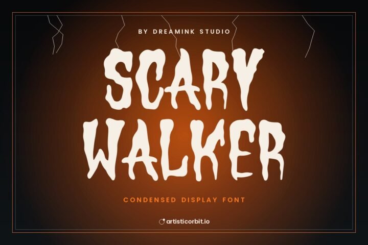Scary Walker font preview