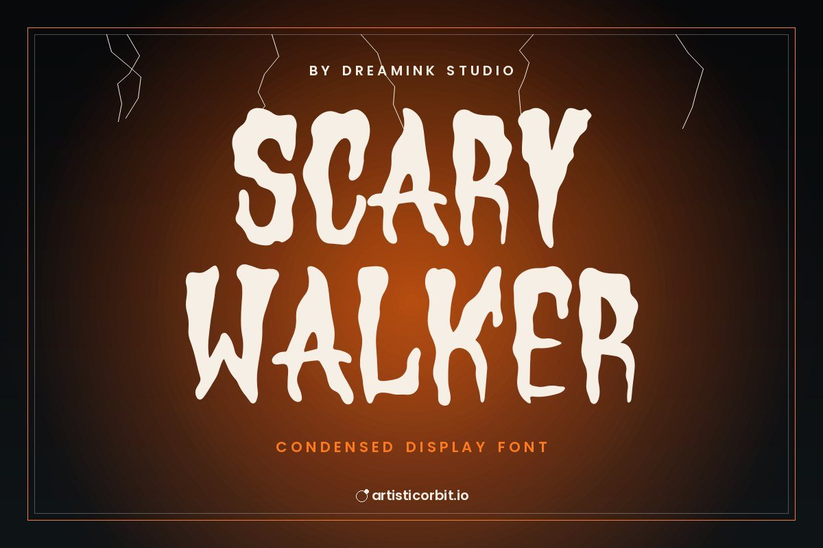 Scary Walker font preview
